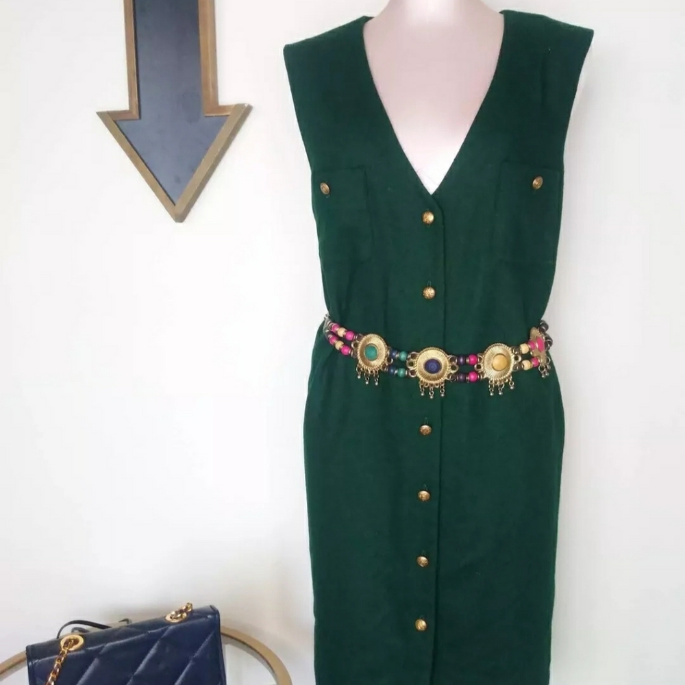 Vintage Hunter Green Vest Size 16